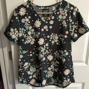 Women’s floral scrub top